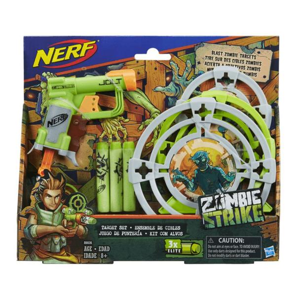 Lança Dardo Nerf Zombie com Alvos Hasbro - A6636