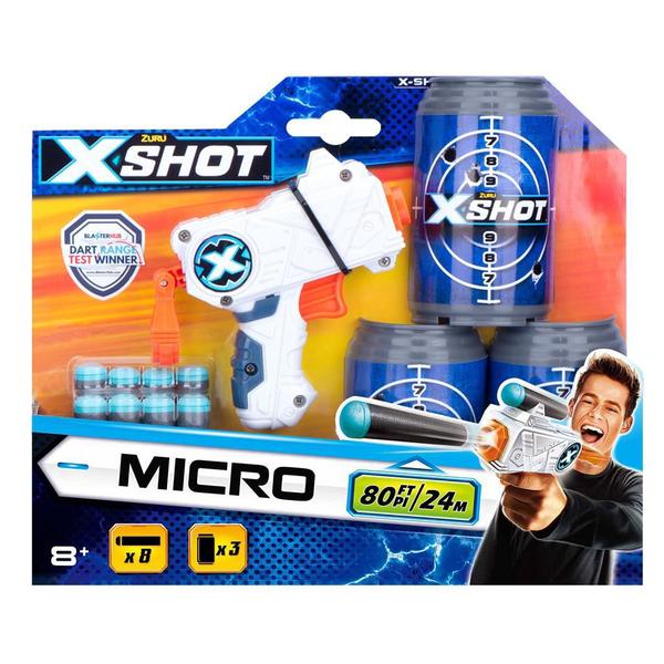Lança Dardo X-Shot Micro com Latas - Candide 5511