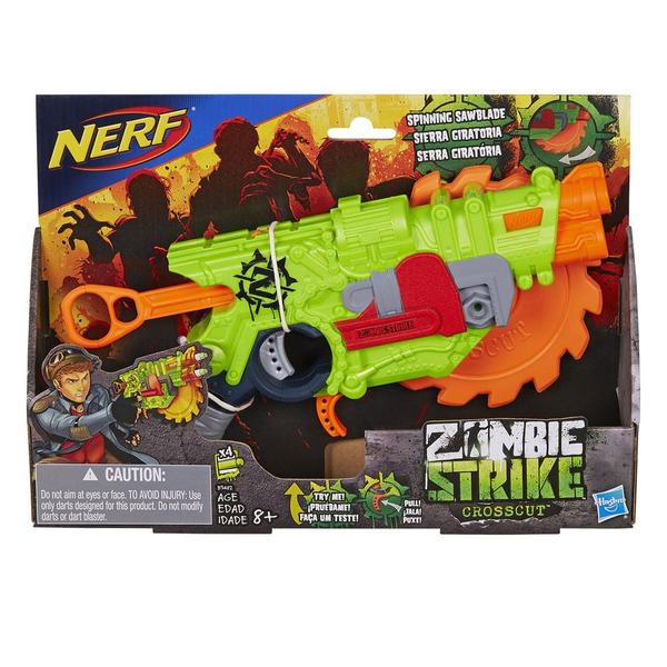 Lança Dardos Nerf Zombie Strike Crosscut B3482 Hasbro