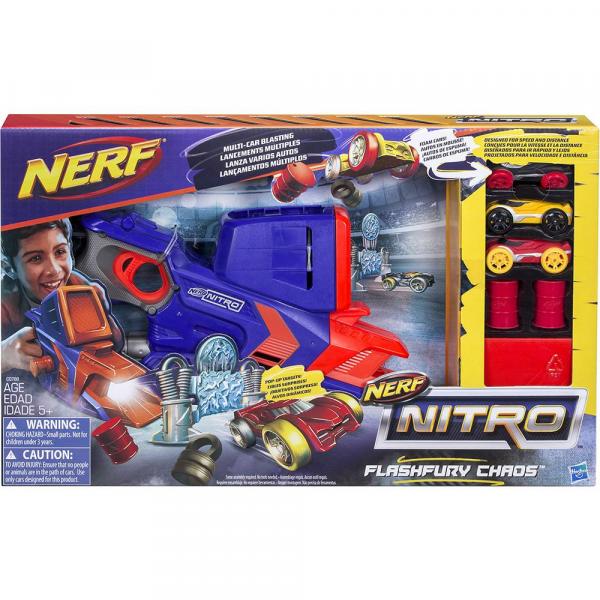 Lançador de Carrinho Nerf Nitro Flashfury Chaos C0788 Hasbro