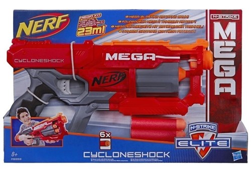 Lançador de Dardos Nerf N-Strike Mega Cycloneshock Hasbro