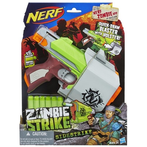 Lançador de Dardos Nerf Zombie Strike Sidestrike Hasbro