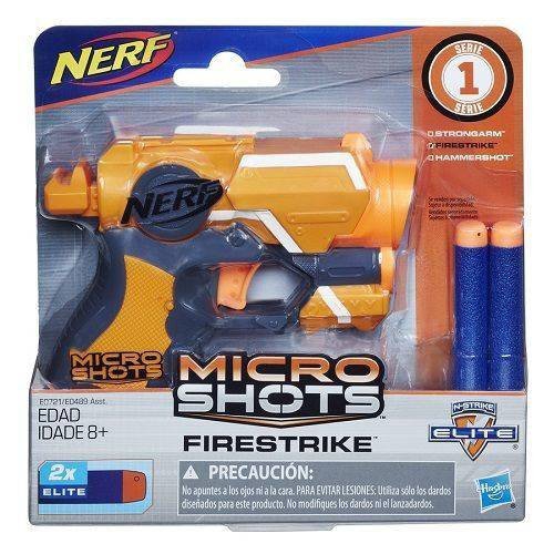 Lancador NERF Elite Microshot Firestrike Hasbro E0489 13021 Lancador NERF Elite Microshot Firestrike Hasbro E0489 13021