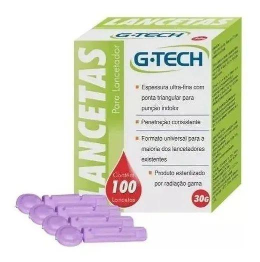 Lancetas - G-tech 100 Unidades