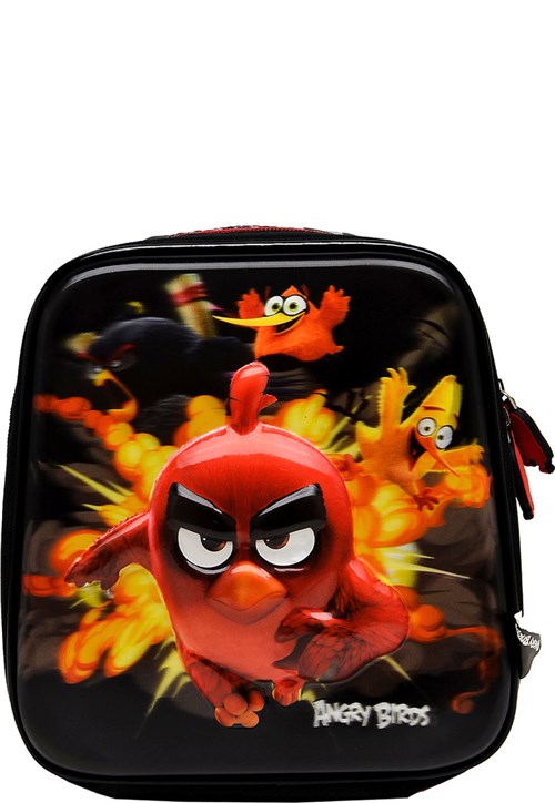 Lancheira 5D Angry Birds Poliester Preto - Abl800101 Sanya