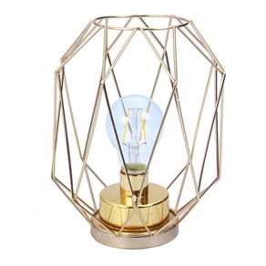 Lanterna Decorativa de Vidro e Ferro Dourado Divina Luz 25cm Concepts Life