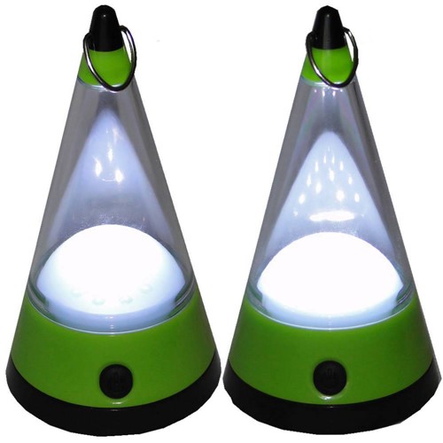 Lanterna Lampião Camping de Pendurar a Pilhas 12 Leds Wmtll80091 Verde