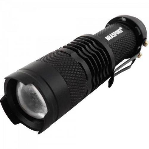 Lanterna Led C/Zoom Mini Preto Brasfort