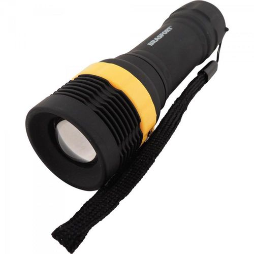Lanterna Led Mini Abs C/ Zoom Preto Brasfort