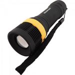 Lanterna Led Mini Abs C/ Zoom Preto Brasfort