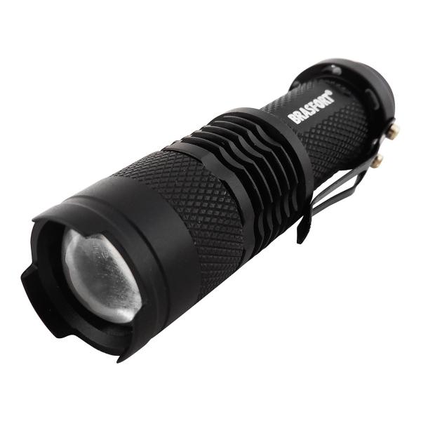 Lanterna Led Mini com Zoom Preta Brasfort
