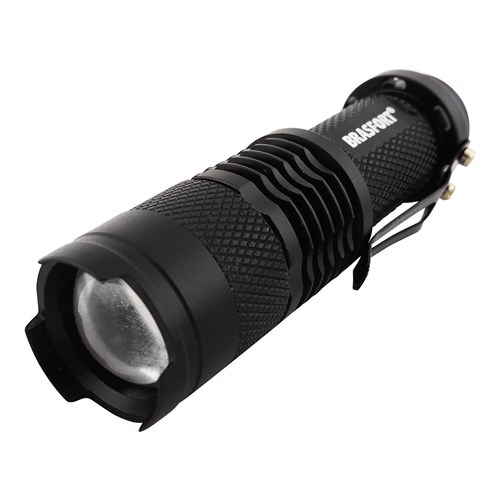 Lanterna Led Mini com Zoom Preta Brasfort