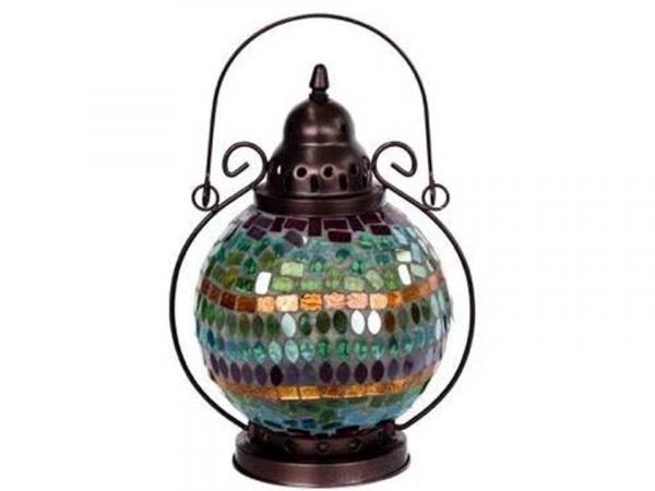 Lanterna Marroquina Decorativa Indiana Mosaico - Gc