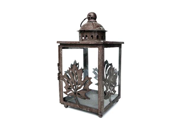 Lanterna Marroquina Quadrada Pequena Decorativa 27x15cm - Ef