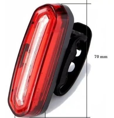 Lanterna Pisca Sinalizador Traseiro Bike USB LED 3 Cores 70 Lumens - Jws