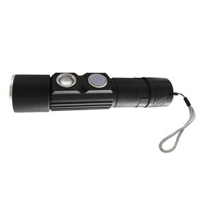 Lanterna Recarregável Guepardo Clip USB LA0701 - Preta/Cinza