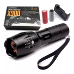 Lanterna Tática Policial Militar X900 Bateria Recarregável