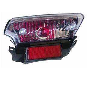 Lanterna Traseira - YBR- 125 Factor Metalizada- Cristal