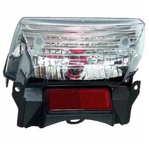 Lanterna Traseira - YBR- 125 Factor Metalizada- Cristal