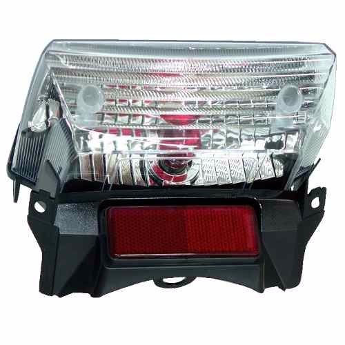 Lanterna Traseira - YBR- 125 Factor Metalizada- Cristal