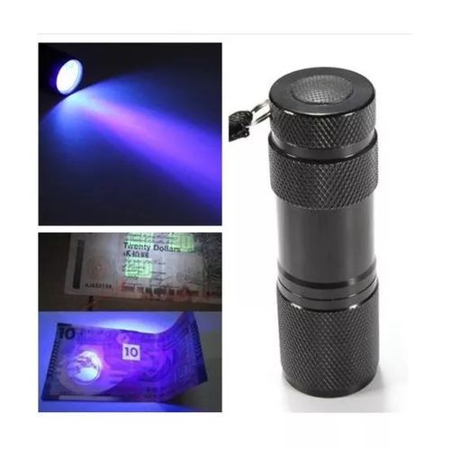 Lanterna Ultra Violeta Detecta Nota Falsa 9 Leds