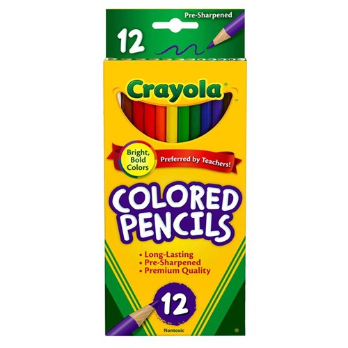Lápices de Colores Crayola, 12 Unid.