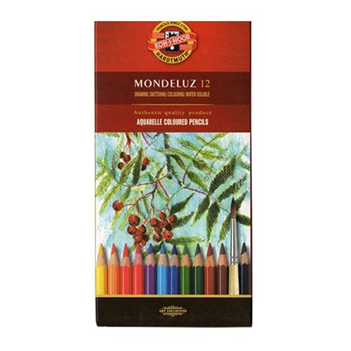 Lápis Aquarelável Estojo com 12 Cores K3716 Mondeluz