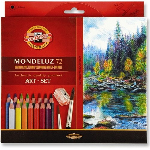 Lápis Aquarelável Estojo com 72 Cores K3714 Mondeluz