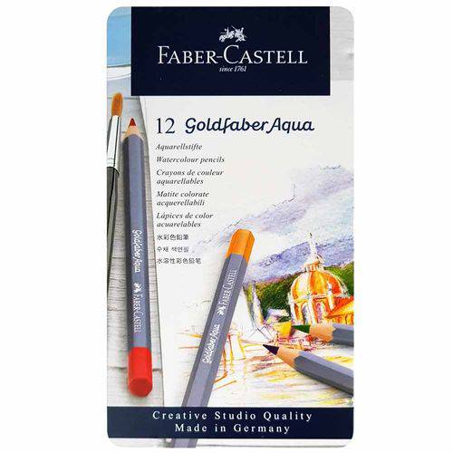Lápis de Cor 12 Cores Goldfaber Aqua Faber Castell