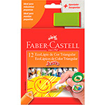 Lápis de Cor 12 Cores Jumbo Triangular Estampa - Faber Castell