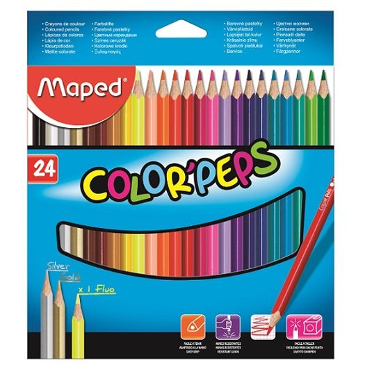 Lápis de Cor 24 Cores Color Peps 183224 Maped