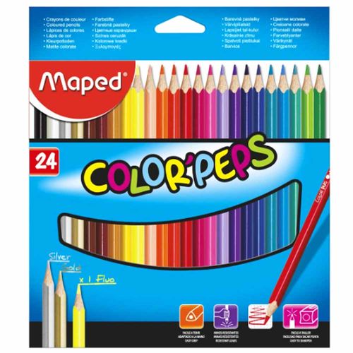 Lápis de Cor 24 Cores Color Peps Maped 1012942