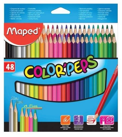 Lapis de Cor 48 Cores Color Peps Maped