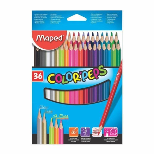 Lápis de Cor 36 Cores Color’ Peps Maped