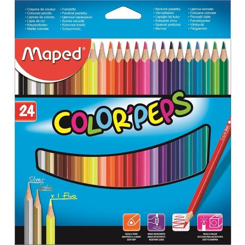 Lápis de Cor Color'peps Classic 24 Cores Maped