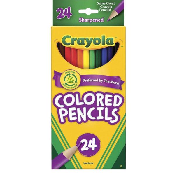 Lápis de Cor com 24 Cores - Crayola