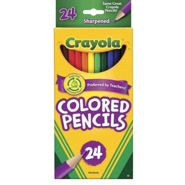 Lápis de Cor com 24 Cores - Crayola