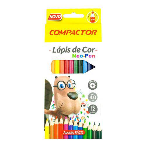 Lápis de Cor Compactor Neo-Pen C/12