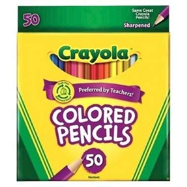 Lápis de Cor Crayola 50 Cores