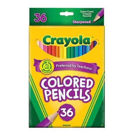 Lápis de Cor Crayola - 36 Cores