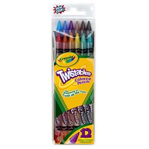 Lápis de Cor Crayola Twist 68-7408 - 12 Cores