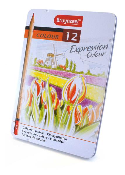 Lápis de Cor Expression Colour Estojo com 12 Cores Bruynzeel