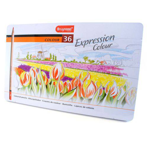 Lápis de Cor Expression Colour Estojo com 36 Cores Bruynzeel
