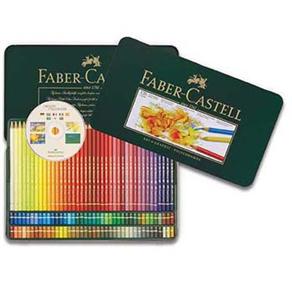 Lápis de Cor Faber Castell Polychromos com Estojo Metálico - 120 Cores