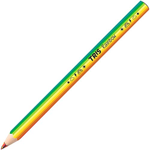 Lápis de Cor Jumbo Tris Rainbow Multicor