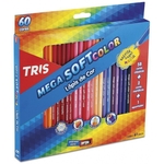 Lápis De Cor Mega Soft Color 60 Cores Tris