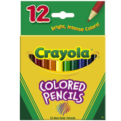 Lápis de Cor Pequeno - 12 Cores - Crayola