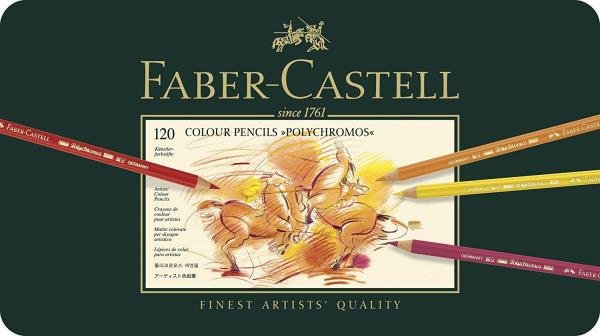 Lápis de Cor Permanente Faber-Castell - Polychromos com 120 Cores - Faber Castell