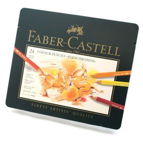 Lápis de Cor Polychromos Estojo com 24 Cores Ref.110024 Faber-Castell