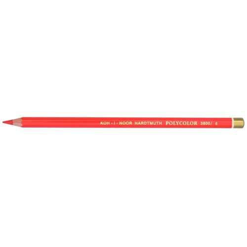 Lápis de Cor Polycolor Vermelhão 3800/6 Koh-I-Noor